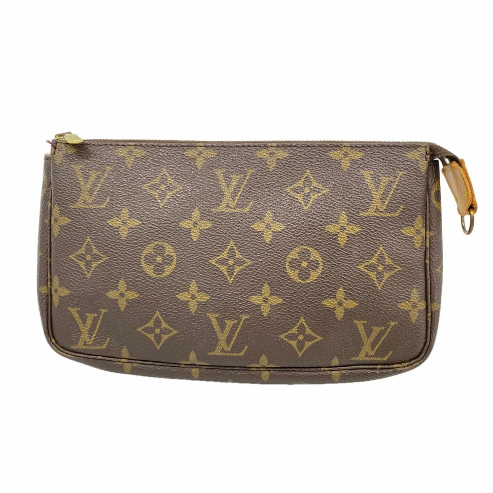 LOUIS VUITTON Brown Monogram Pochette Pouch